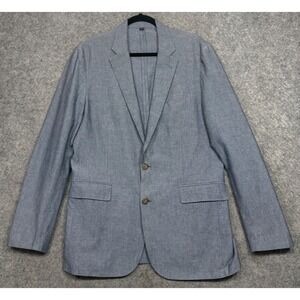 J.Crew Ludlow Slim-fit Unstructured Suit Jacket Blue 40 L Linen